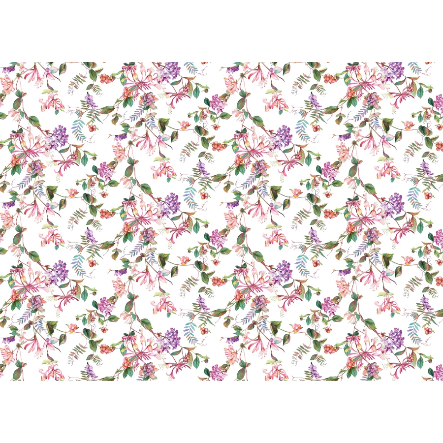 Обои флизелиновые Marburg Flora белые 47456 0,53х10,05 м