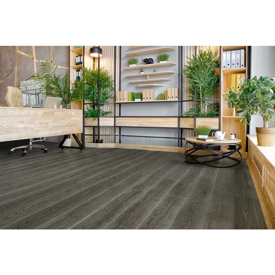 Каменный SPC ламинат Alpine Floor Grand Sequoia синхронное тиснение Каддо ECO 11-20 43 класс 4 мм 2.74 кв.м 152.4х18 см