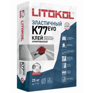 Клей фиброармированный Litokol SuperFlex K77 белый L0484960002 25 кг