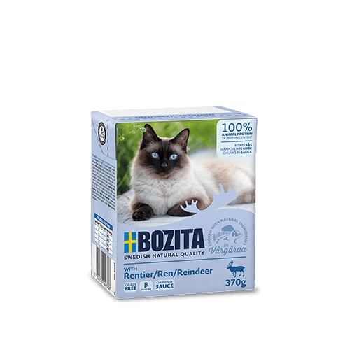 Консервы для кошек Bozita Feline Reindeer Tetra Pak кусочки в соусе с оленем 4930 370 г
