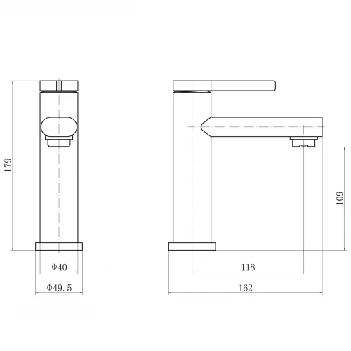 Смеситель Fashun для умывальника сатин A51130