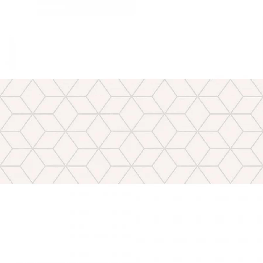 Плитка настенная Azori Colormix Ornament матовая белая 00-00108716 50,5х20,1 см