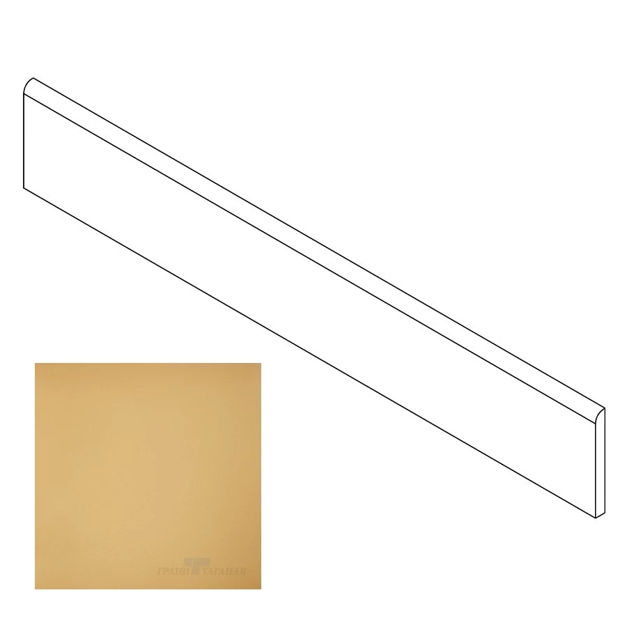 Плинтус Грани Таганая Профи с завальцовкой песочный матовый GT065M 120х9,5 см
