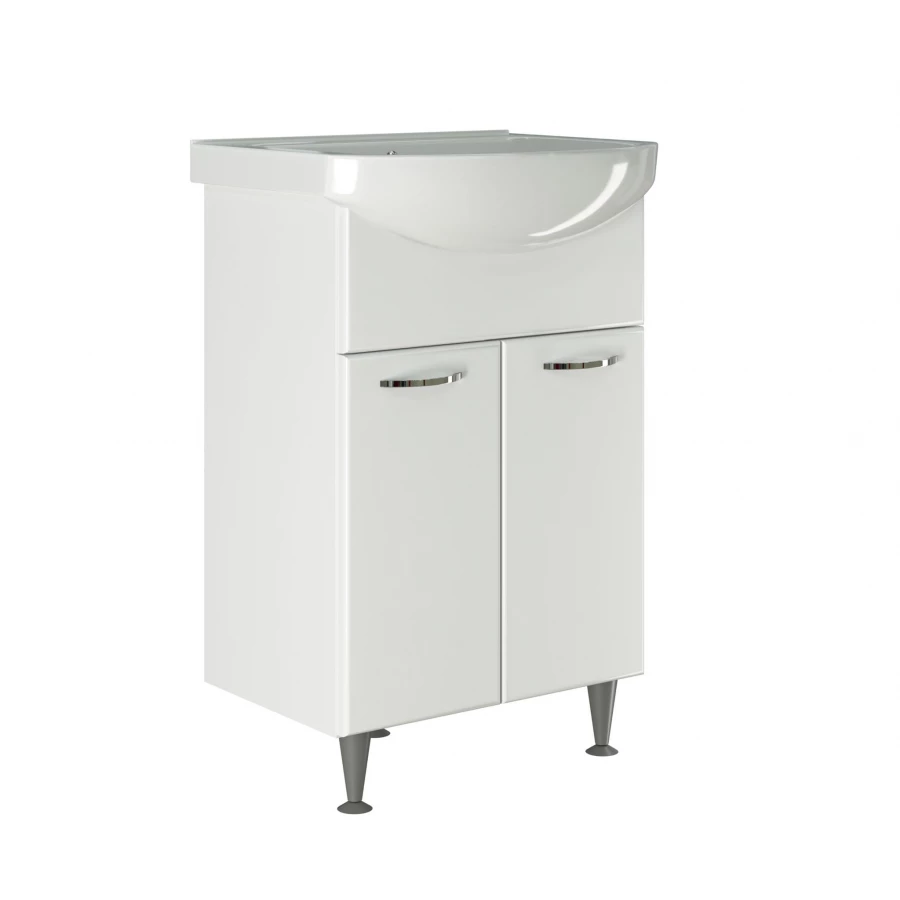 Тумба под раковину Арго-55 Mixline Стандарт-55 напольная 525504 белый