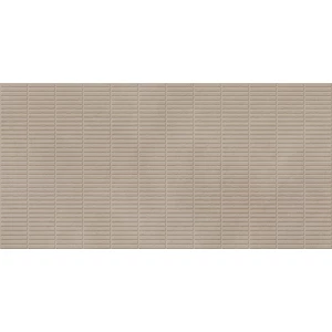 Керамогранит LCM Невел Чип серо-коричневый / Nevel Taupe Chip матовый карвинг 60120NEV21M 120х60 см