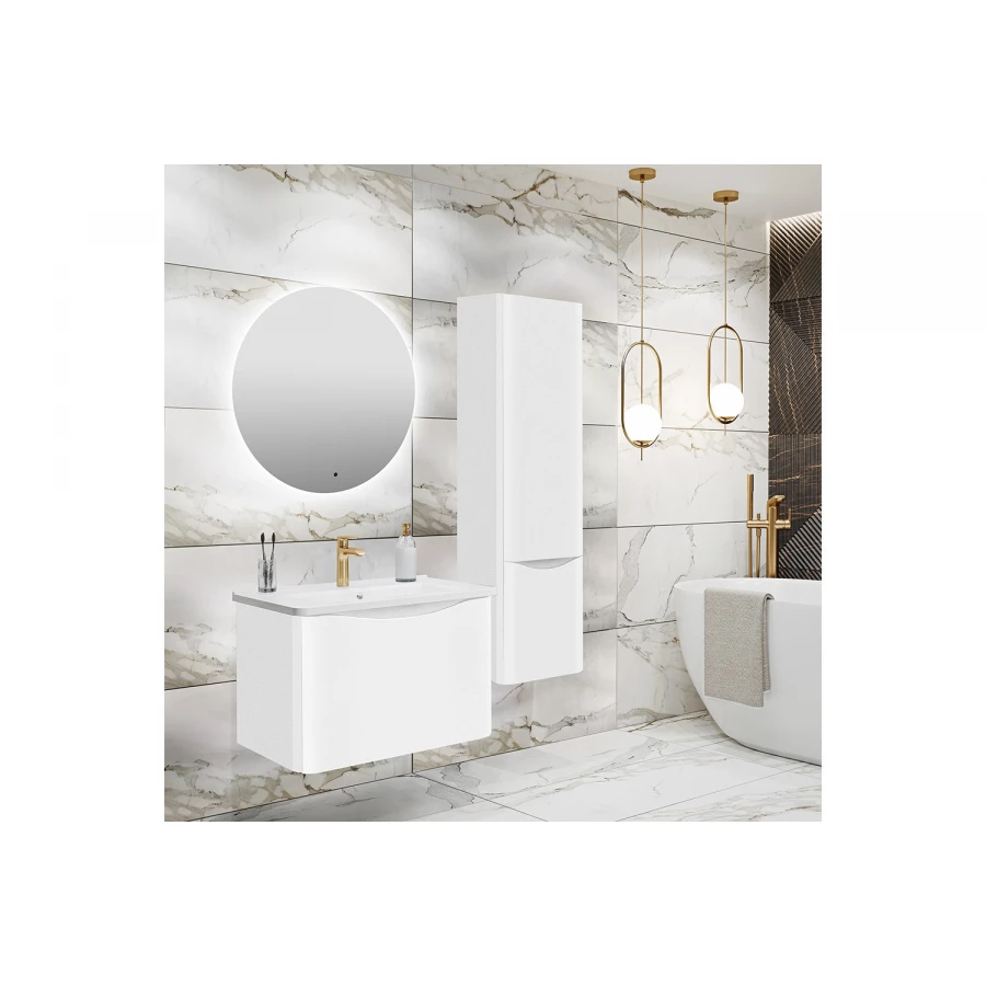 Тумба Runo Тоскана 60 белая под умывальник Никсон 60 00-00001412 57.4x41.8 см