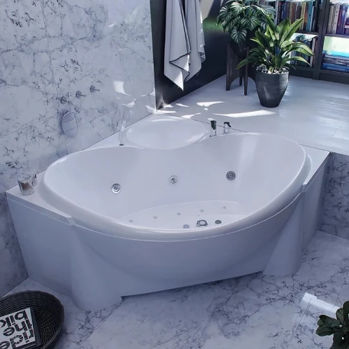 Акриловая ванна Aquatek Эпсилон с фронтальным экраном вклеенный каркас EPS150-0000066 150х150 см