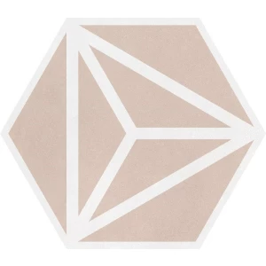 Керамогранит Harmony Peronda Varadero Rose розовый 3322731048 22,8х19,8 см