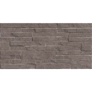 Плитка настенная Alma Ceramica Discover рельефная глянцевая коричневая TWU2550DCV24 50х24,9 см