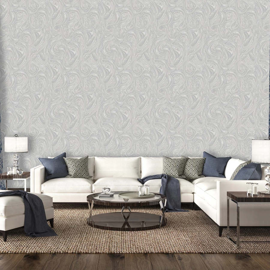 Обои флизелиновые VOG Collection И Альтамария серые VC8702-04 1,06х10,05 м