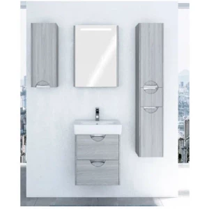 Зеркальный шкаф Акватон Сильва 50 дуб фьорд 1A215502SIW6L 50x78 см