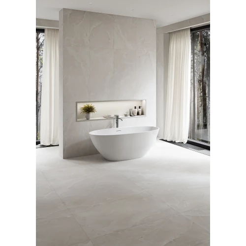 Керамогранит Staro Luna Rossa Onyx Elegant Cloud Satin полуматовый белый 48944242 120х60 см