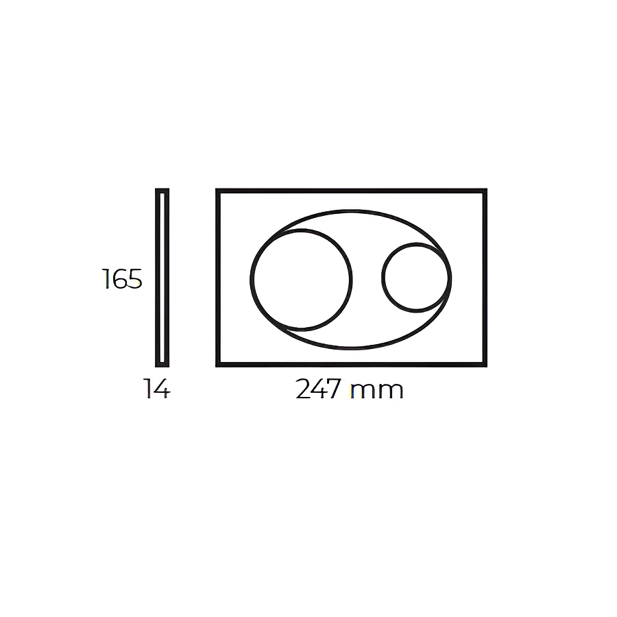 Клавиша смыва для унитаза Bocchi Savio с антибактериальным металлическим покрытием хром матовый 8200-0010