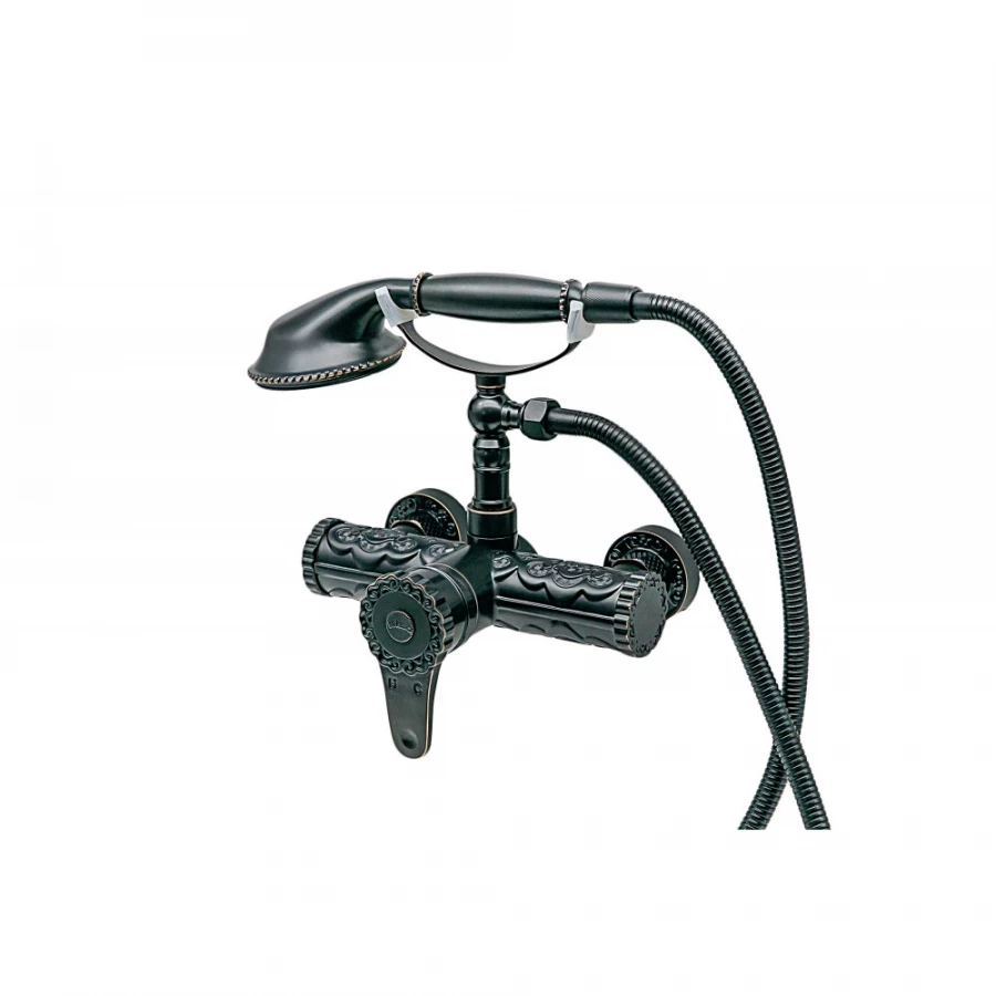 Смеситель для ванны с душем Milacio Villena MC.302.BBR чёрная бронза