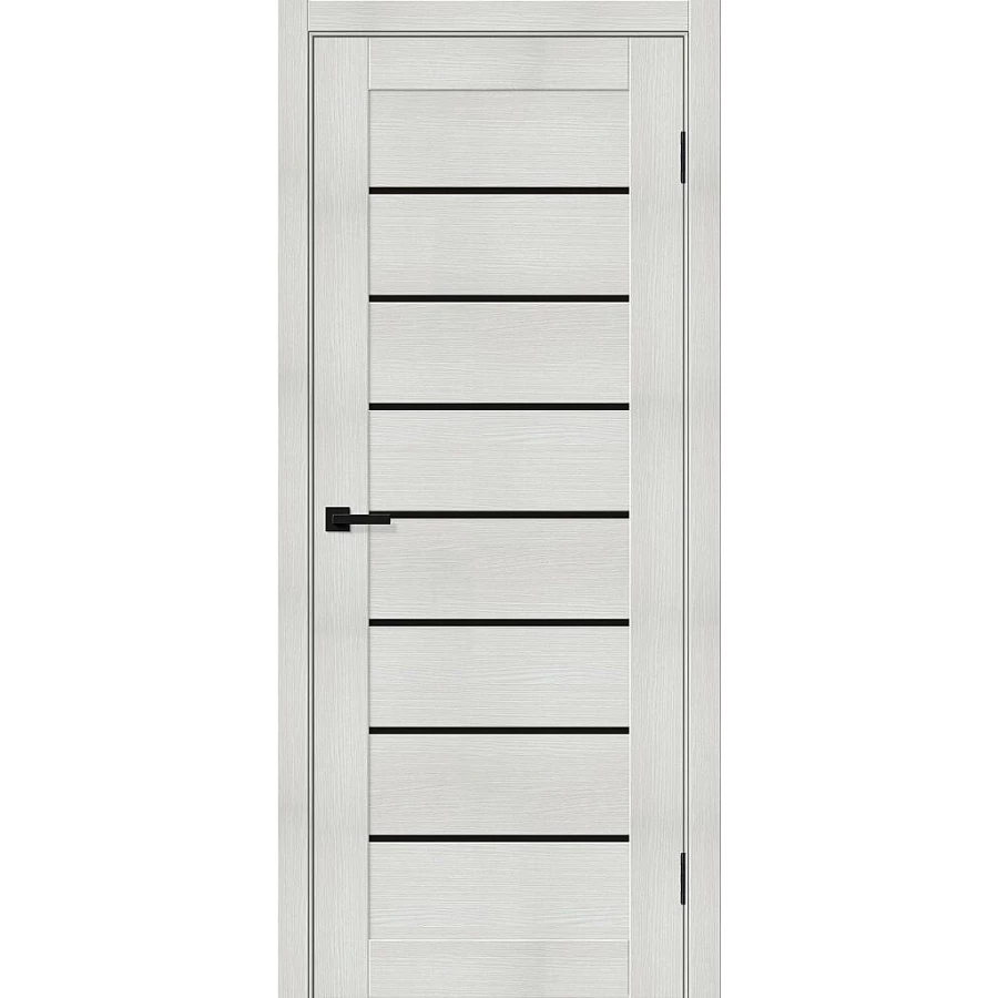 Межкомнатная дверь Bravo Браво-22 200x60 экошпон Bravo X полотно Black Shine цвет Bianco Melinga