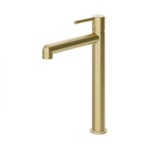 Cмеситель Iddis Aiger для настольного умывальника золотой матовый AIGMG01i01