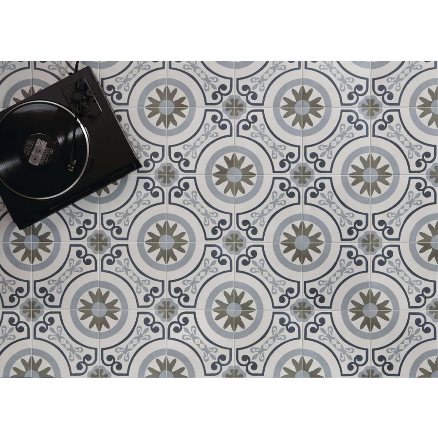 Керамогранит Harmony Peronda Havana White Garden серо-голубой 3386037272 22,3x22,3 см