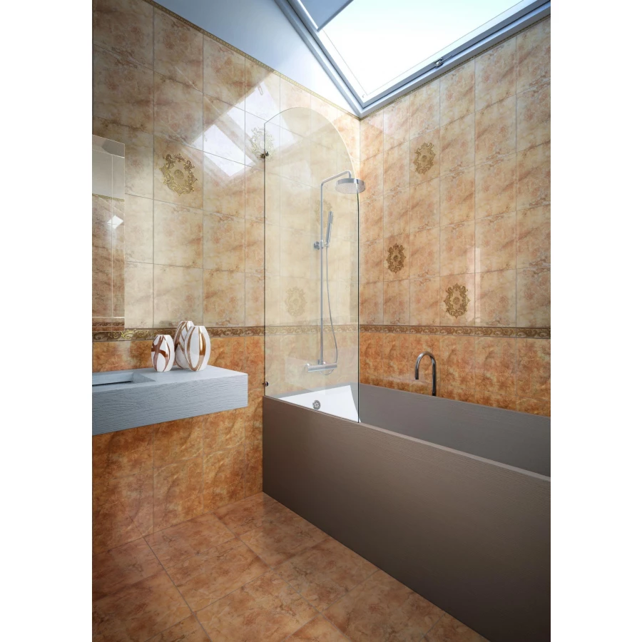 Бордюр Lasselsberger Ceramics Капри коричневый 1502-0586 25х6 см