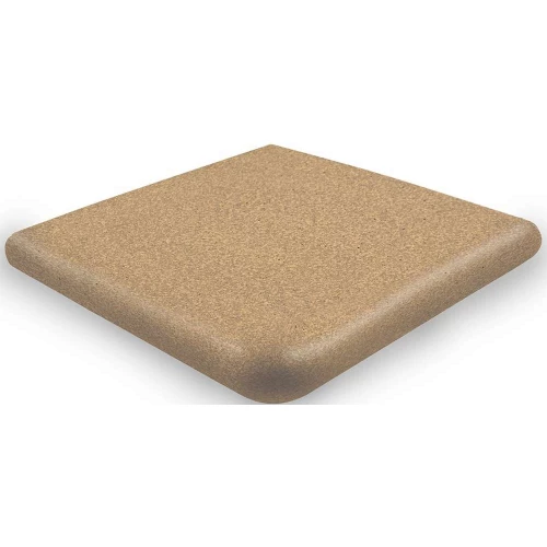 Ступень угловая из керамогранита Exagres Montana Cartabon Natural матовая коричневая 33х33 см