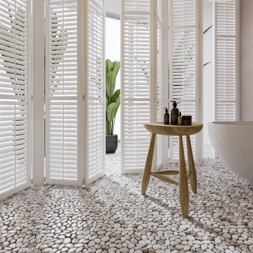 Мозаика Orro Mosaic Гласс Галька матовая серая 30,5х30,5 см
