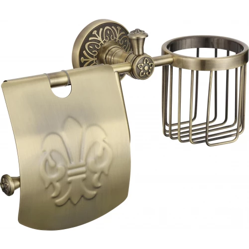 Держатель для туалетной бумаги и освежителя Savol 58с S-L05851C бронза