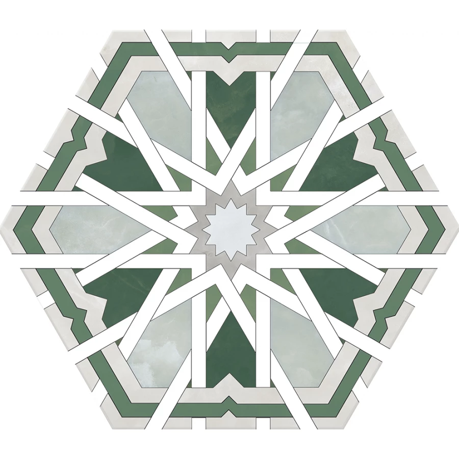 Керамогранит Monopole Radiant Green 24x20 см