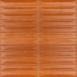 Плитка настенная Vilar Albaro Terre Arrow Tandoori 10х1,5 матовая терракотовая 20х20 см