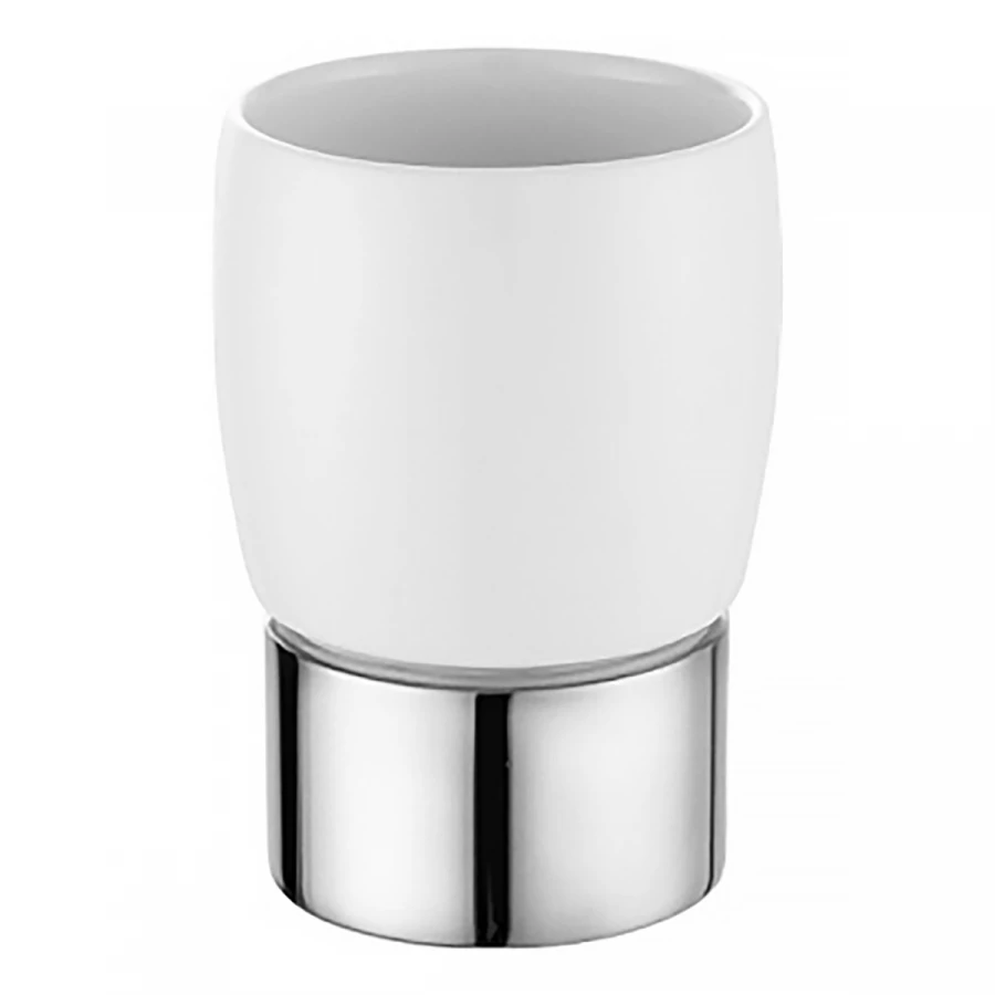 Стакан настольный Azario настольный керамический хром AZ-126CH