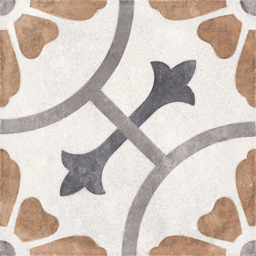 Керамогранит Cersanit Carpet орнамент рельефный матовый многоцветный A17932 29,8x29,8 см