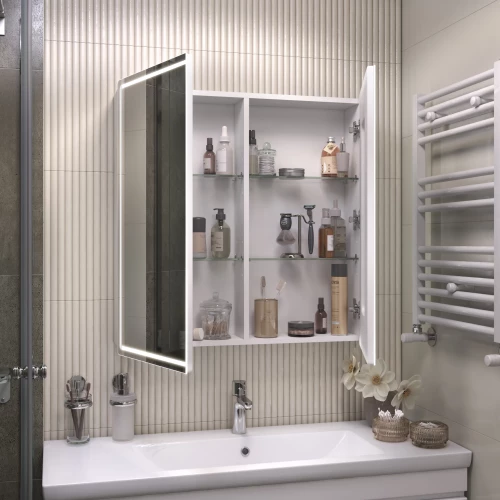 Зеркало шкаф Vigo Geometry Classic 800 навесной 118 79.6x79 см