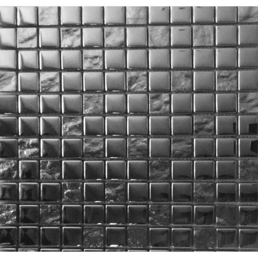 Мозаика Tonomosaic TC320 хромированная, зеркальная из стекла, серебристая 30*30 см