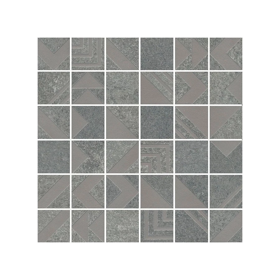 Керамогранит Kerama Marazzi Про Нордик Декор мозаичный матовый серый SBM012/DD204220 30x30 см