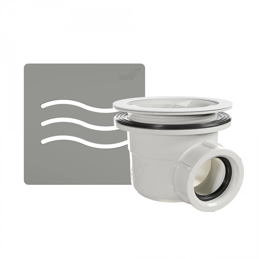 Сифон для душевых поддонов RGW S-010-1 Волна бетон 502411101-10 90 мм