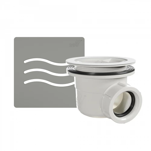 Сифон для душевых поддонов RGW S-010-1 Волна бетон 502411101-10 90 мм