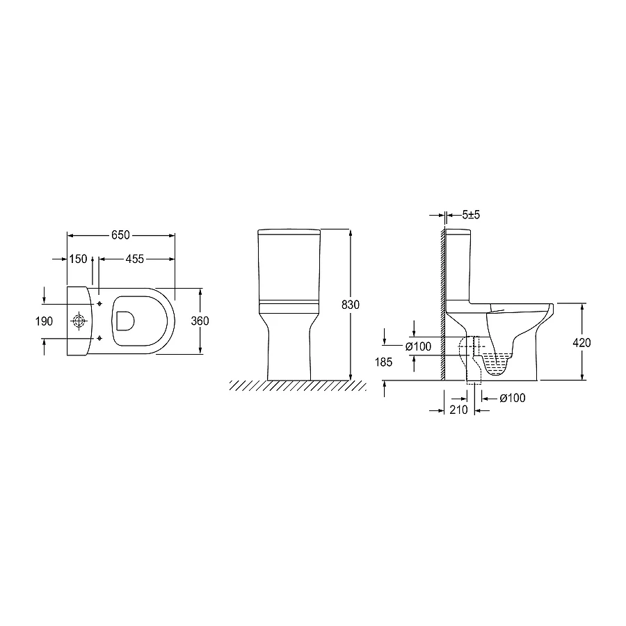 Унитаз напольный Jacob Delafon Elite безободковый E20997-00