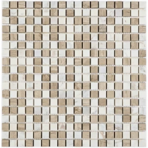 Мозаика Bonaparte Каменная мозаика Melange-15 15х15 бежевая 30,5х30,5 см