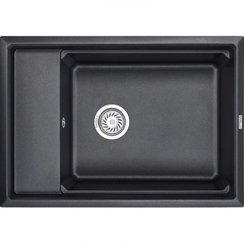 Кухонная мойка Granula Kitchen Space 7305, ШВАРЦ 73х51 см