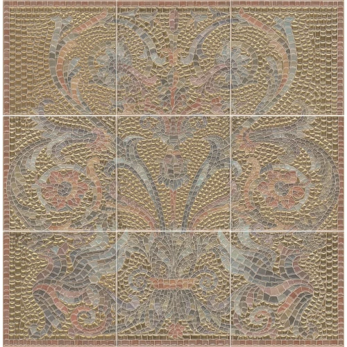 Панно Kerama Marazzi Виченца золото из 9 частей HGD\B99\9x\17000 45х45