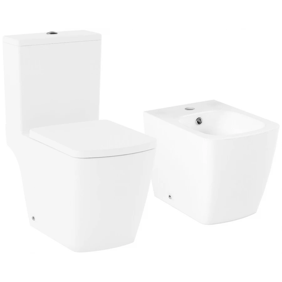 Унитаз с биде Lavinia Boho Aveo Rimless 21030005 (комплект 2 в 1)