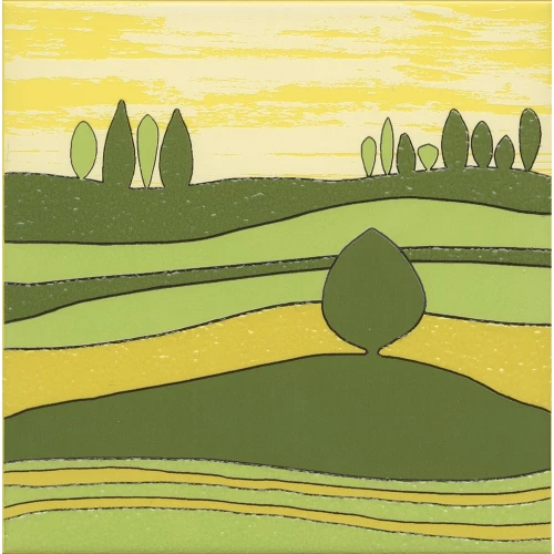 Декор Kerama Marazzi Бардини 5 полуматовый зеленый VT/A557/5109 20x20 см