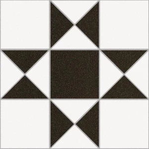 Керамогранит Peronda House of Vanity HV-1 R9 матовый черно-белый 3300514644 33x33 см