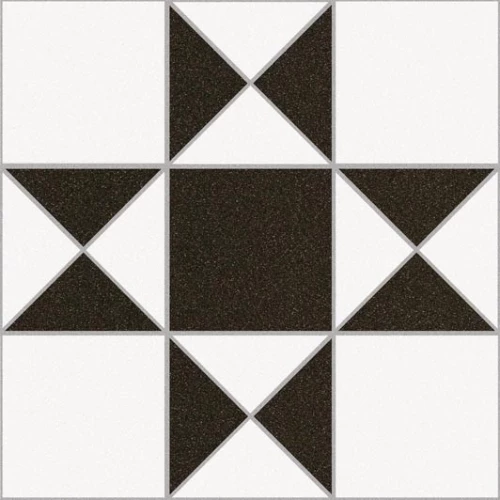 Керамогранит Peronda House of Vanity HV-1 R9 матовый черно-белый 3300514644 33x33 см