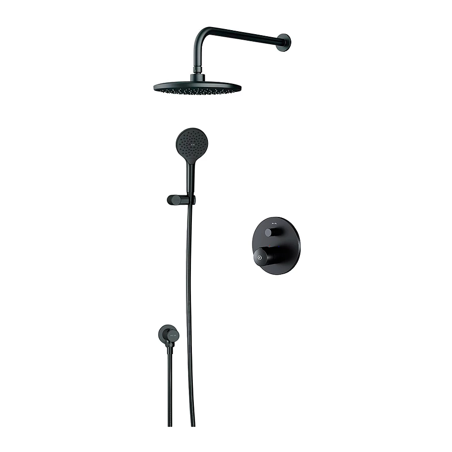 Смеситель для ванны и душа Am Pm X-Joy верхний душ с держателем душевой набор и шланговое присоединение FP85A1RH22