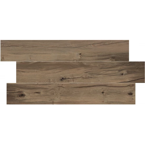 Керамогранит Flaviker Nordik Wood brown rett 0003688 120х20 см