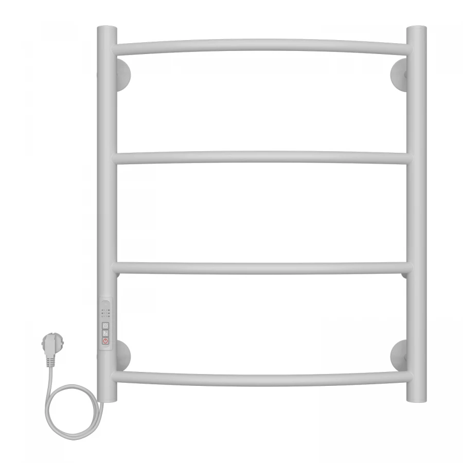 Полотенцесушитель электрический Azario Verona 4 секции тен слева белый AZ04756W 50x60 см