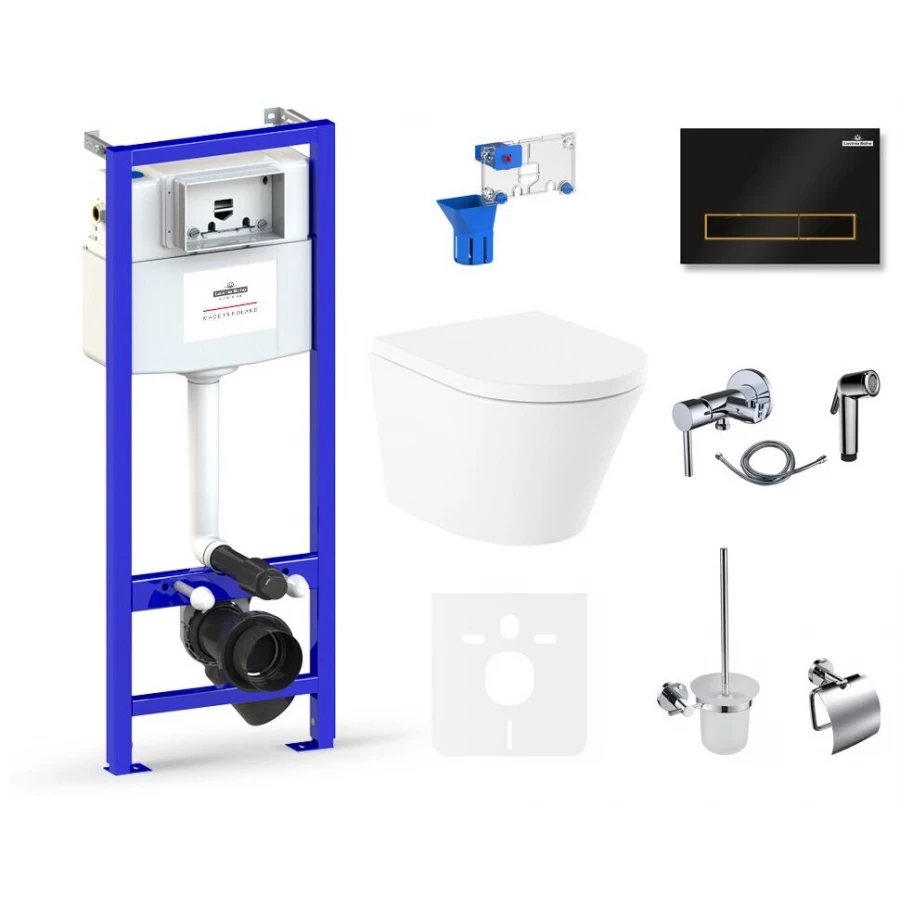 Унитаз Lavinia Boho Relfix Biore Compacto Rimless 75110612 (комплект 10 в 1)