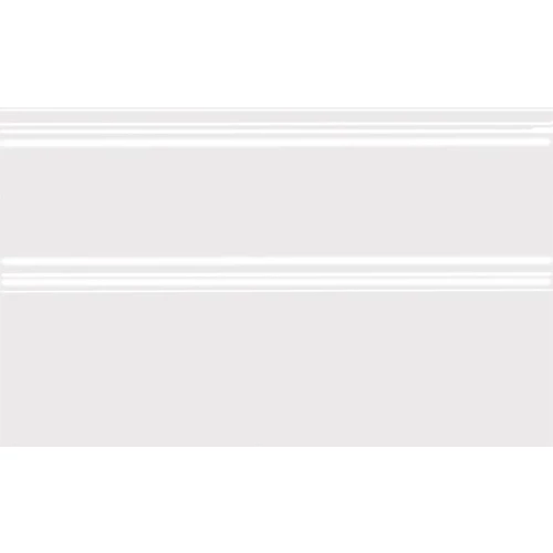Плитка настенная Kerama Marazzi Фару Плинтус матовый белый FMB030R 25х15 см