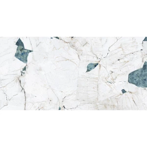 Керамогранит Crackstone Aqua лаппатированный шайн бирюзовый 120х60 см