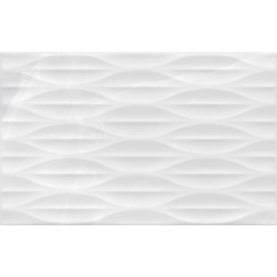 Плитка настенная Gracia Ceramica Эдем низ 03 глянцевая белая 010100001551 40х25 см