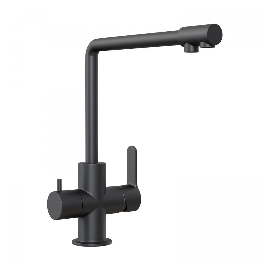 Смеситель для кухни 35k MixLine MLSS-03201 подкл. к фильтру 543619 черный